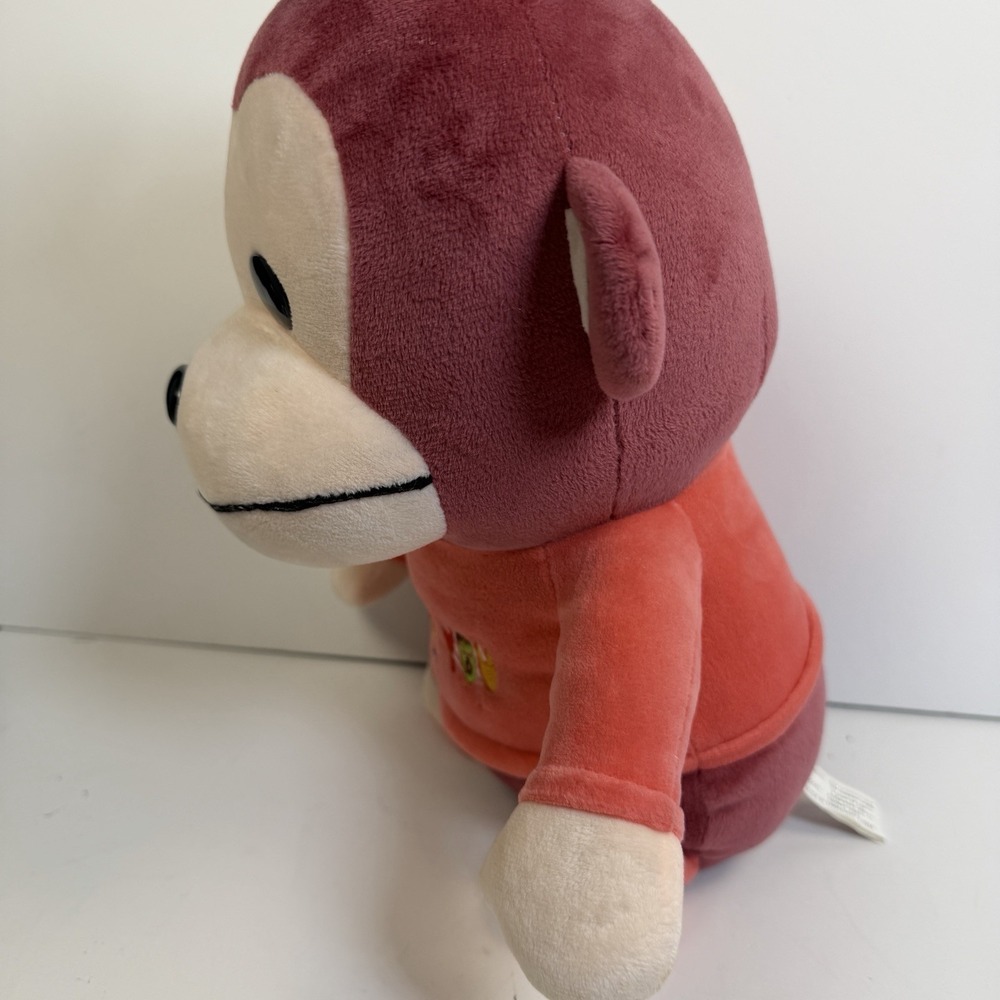 Unbranded Monkey Plush Stuffed Animal I Love You Pink Large Soft Toy 13" - Picture 4 of 7